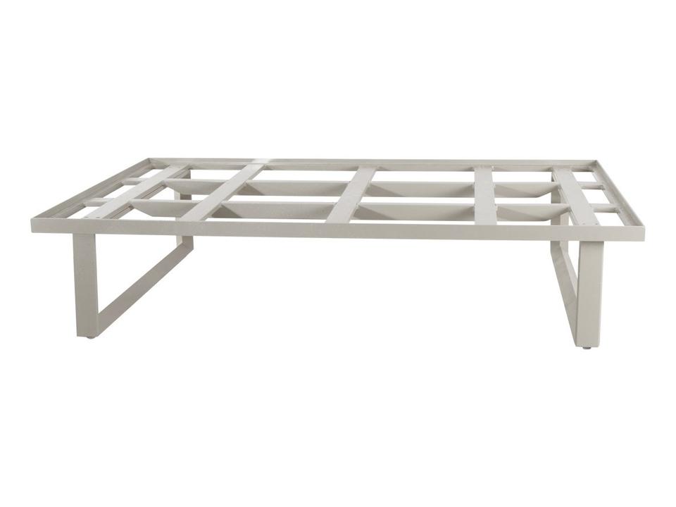 Cane-line Glaze Rectangle Coffee Table Base in Sand Aluminum