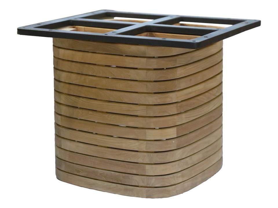 Mellow Teak Dining Table Base Square