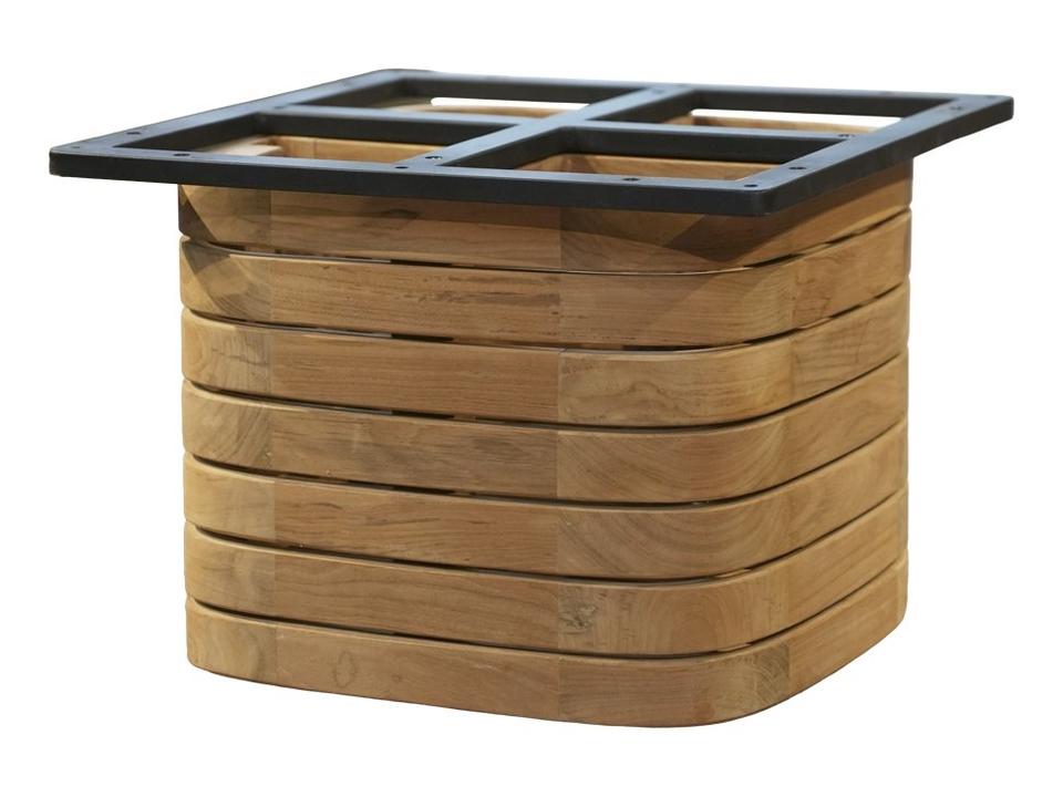 Mellow Teak Coffee Table Base Square
