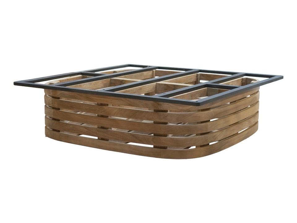 Mellow Teak Coffee Table Base Square