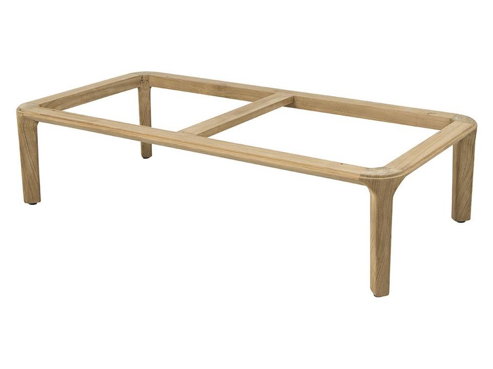 Aspect Teak Rectangular Coffee Table Base in Natural Teak