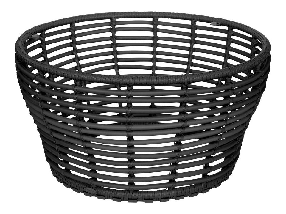 Basket Graphite Weave Coffee Table Base Medium
