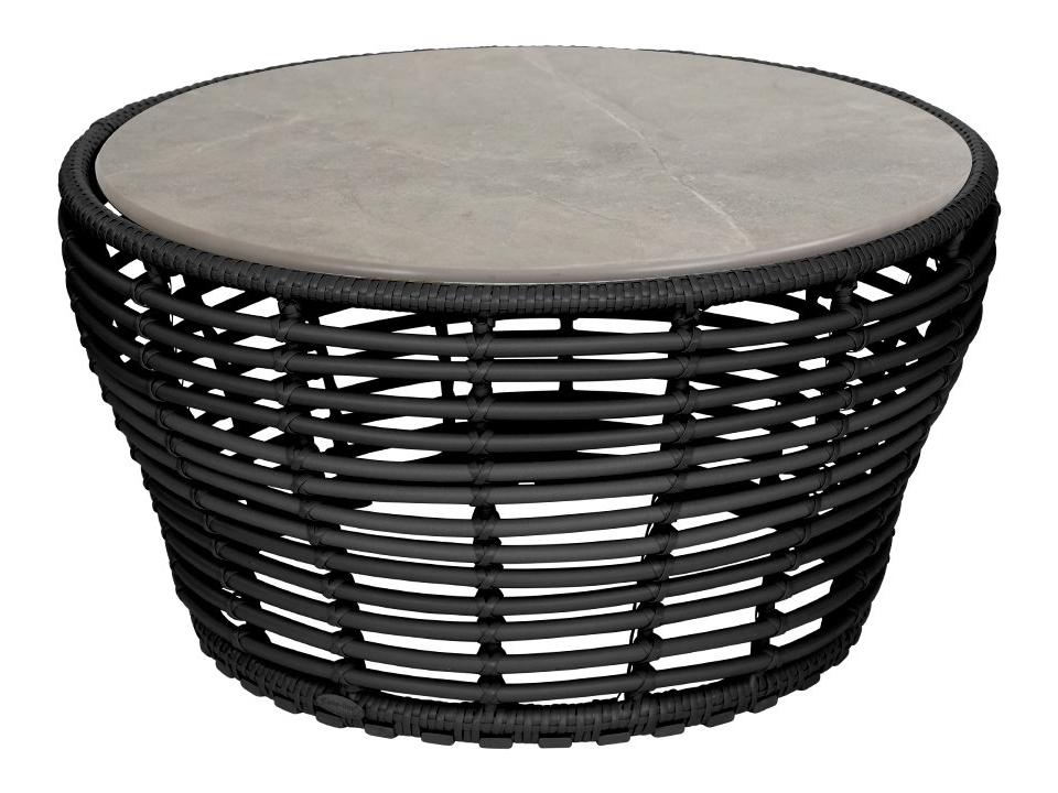 Basket Graphite Weave Coffee Table Base Medium