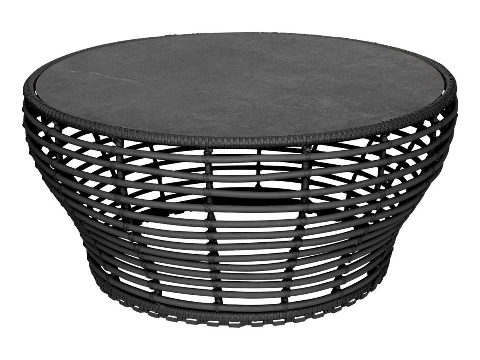 Basket Graphite Weave Coffee Table Base Large