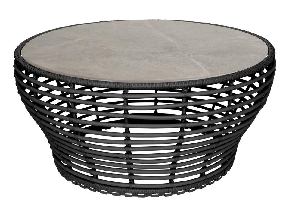 Basket Graphite Weave Coffee Table Base Large