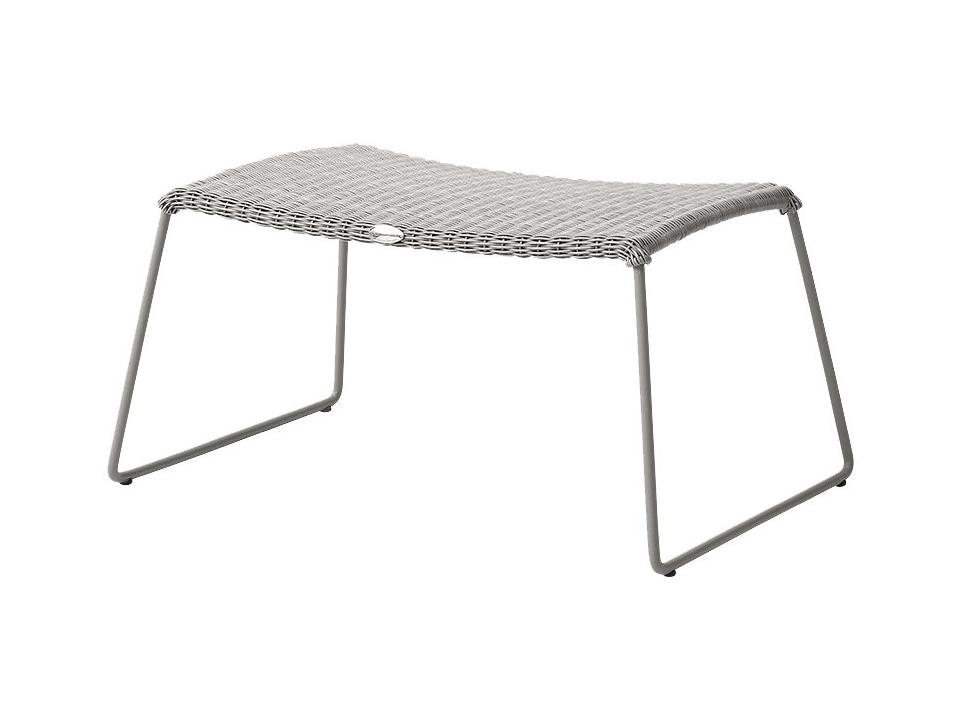 Breeze Taupe Weave Footstool