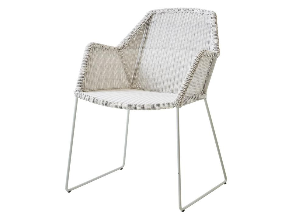Breeze White Grey Weave Chair