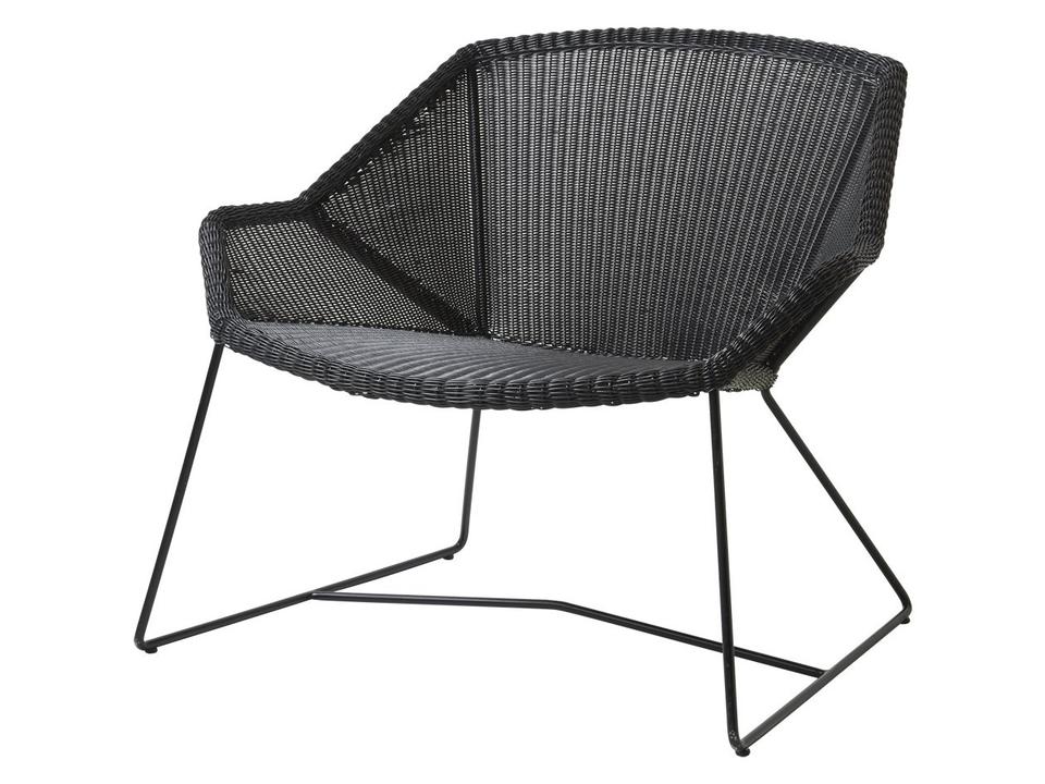 Breeze Black Weave Lounge Chair
