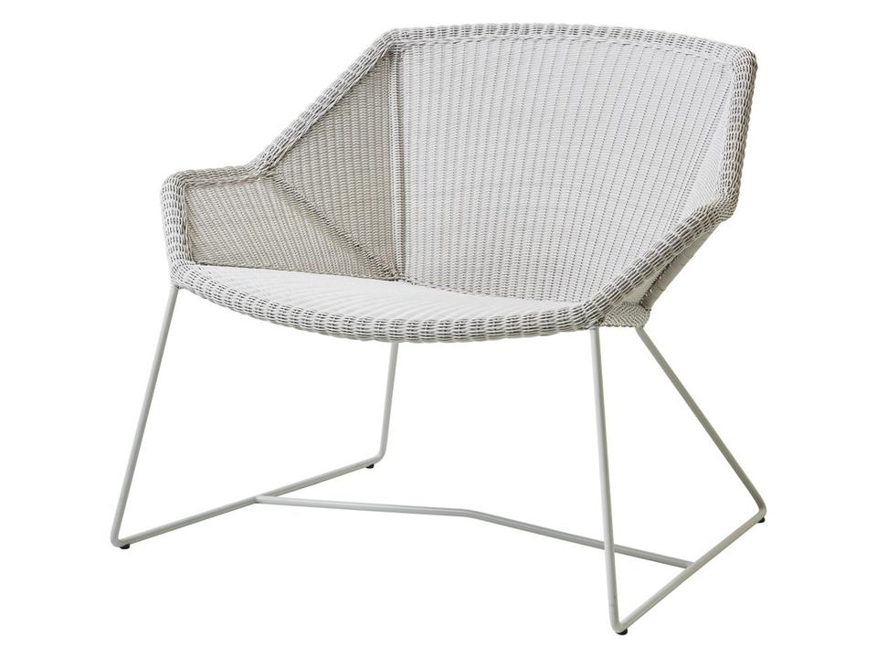Breeze White Grey Weave Lounge Chair