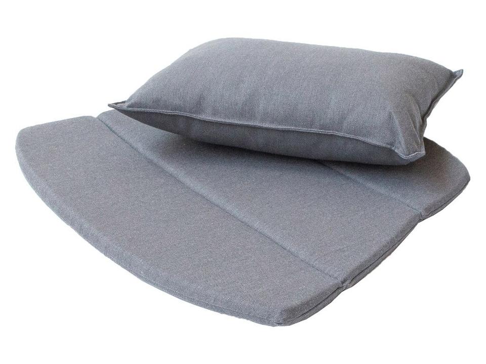 Breeze Grey Natte Lounge Chair Cushion Set
