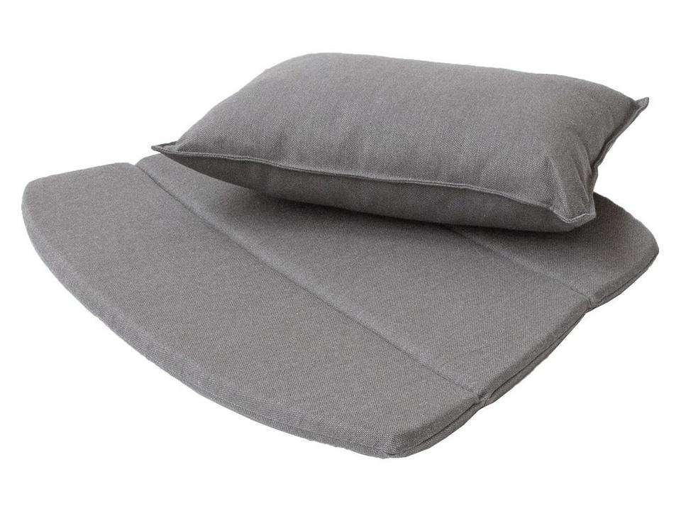 Breeze Taupe Natte Lounge Chair Cushion Set