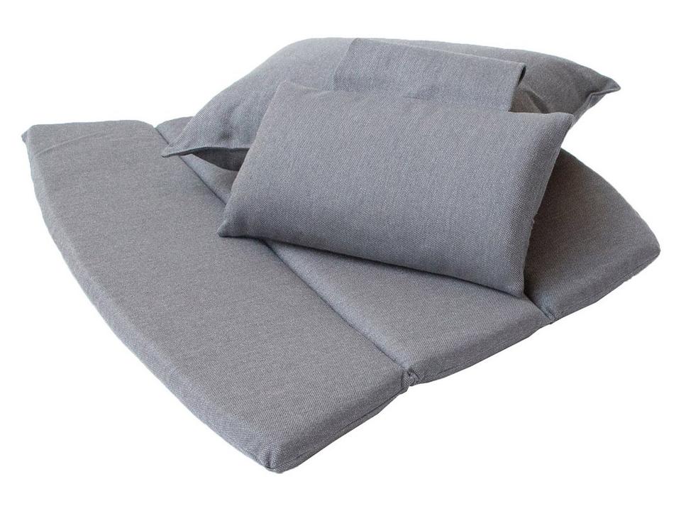 Breeze Grey Natte Highback Chair Cushion Set