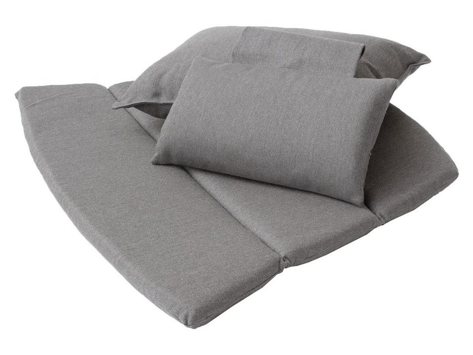 Breeze Taupe Natte Highback Chair Cushion Set