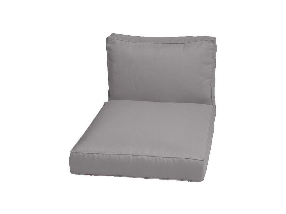 Chester Taupe Natte Lounge Chair Cushion Set