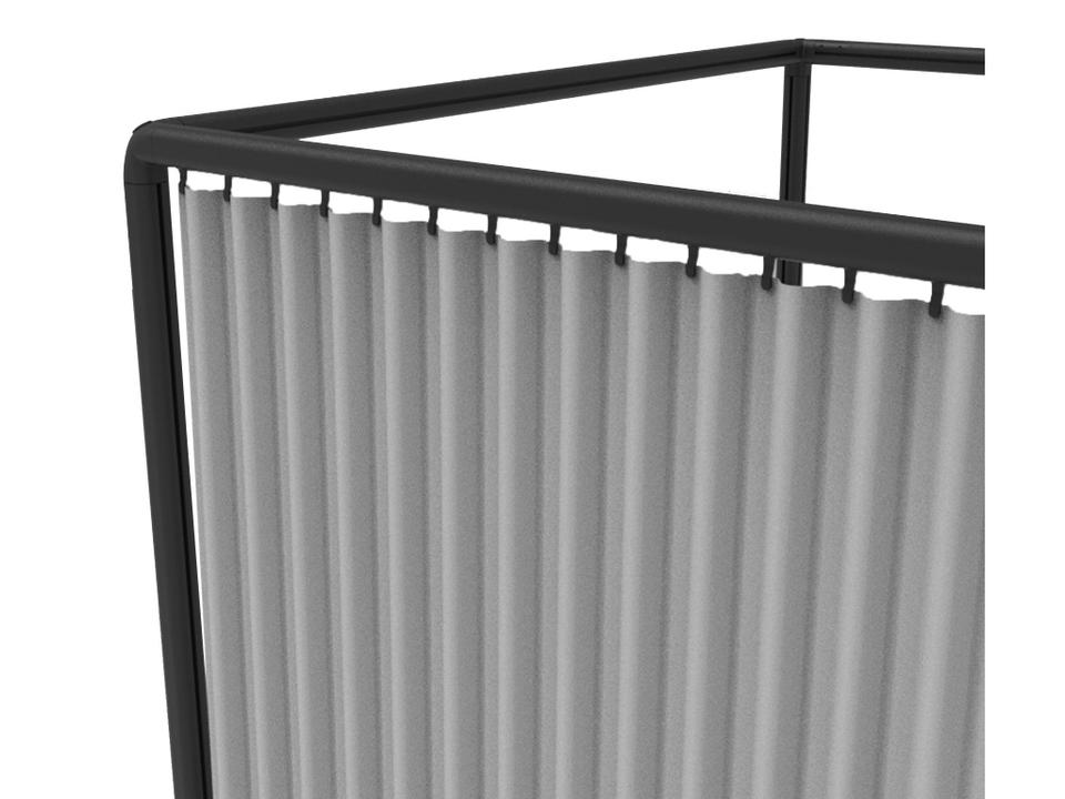 Laze Light Grey Virtue Cabana Side Curtain