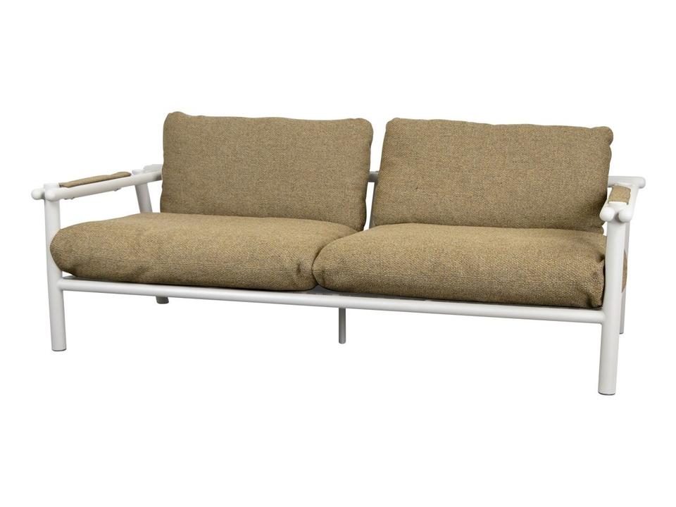 Sticks 2-Seater Sofa with Sand Aluminium Frame