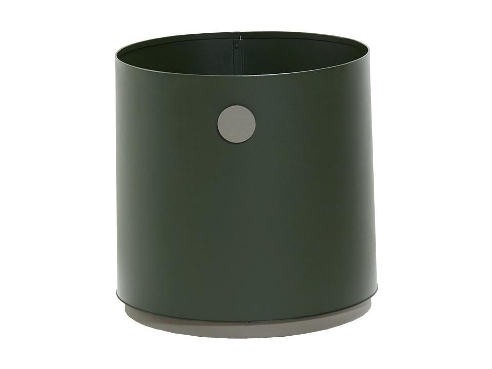 Grow Dark Green/Taupe Aluminium Planter Small