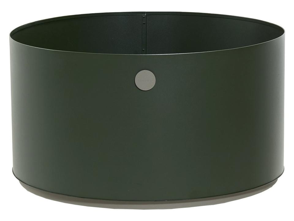 Grow Dark Green/Taupe Aluminium Planter Large