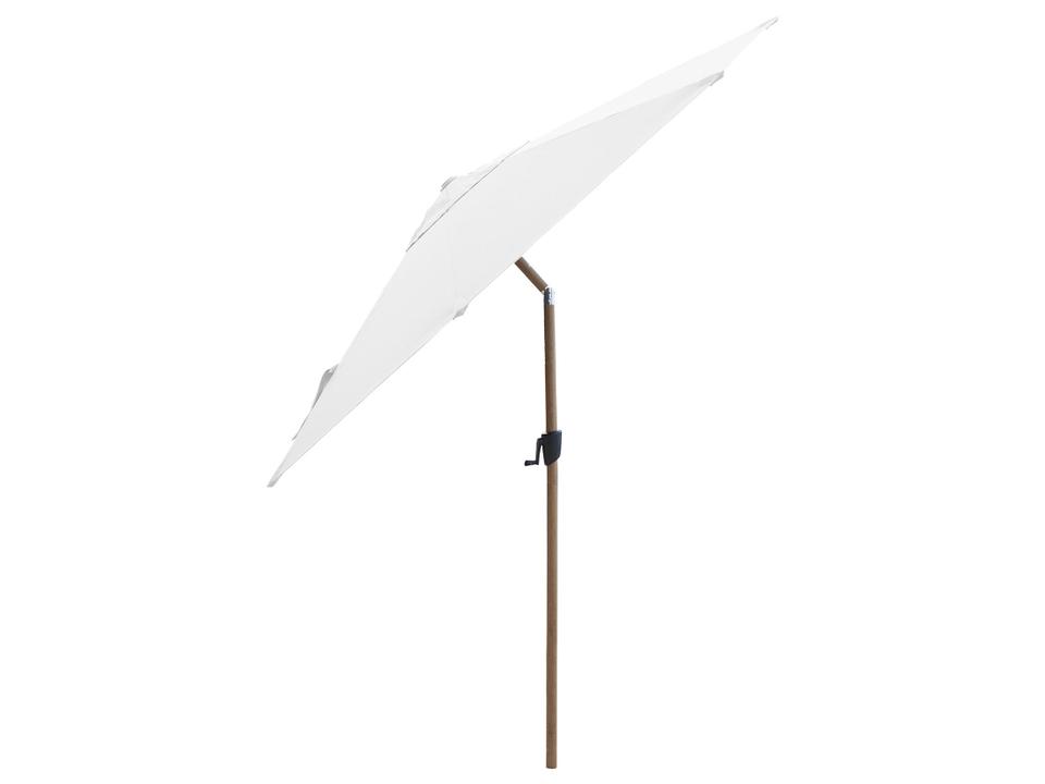Sunshade Wood Look Aluminium Pole Parasol W/Tilt System