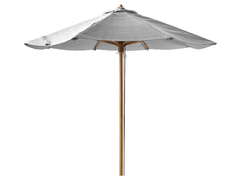 Classic Teak Pole Parasol W/Pulley System