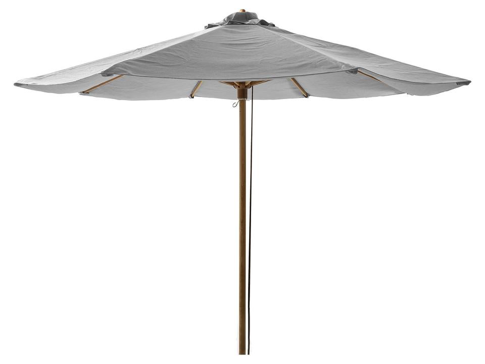 Classic Teak Pole Parasol W/Pulley System
