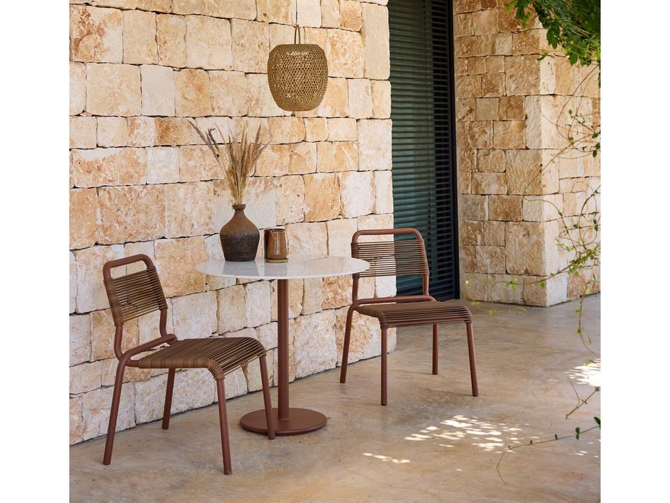 Al Dente Desert Red Aluminum Dining Set
