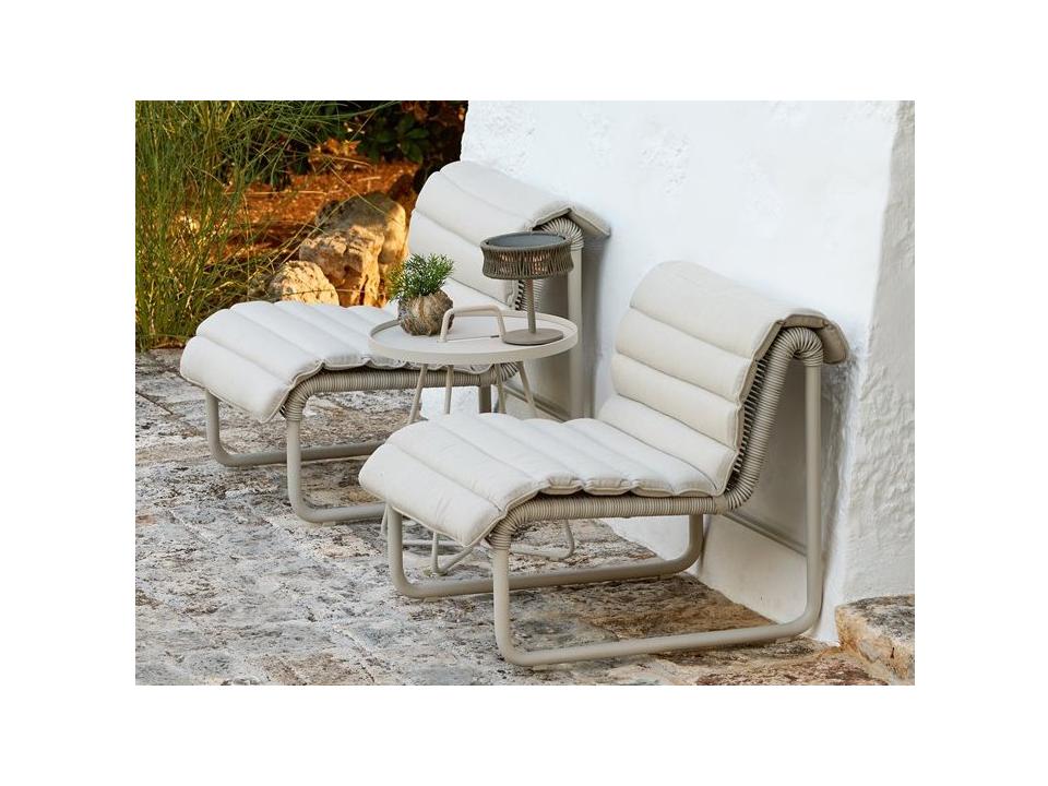 Al Dente Sand Aluminum Lounge Set
