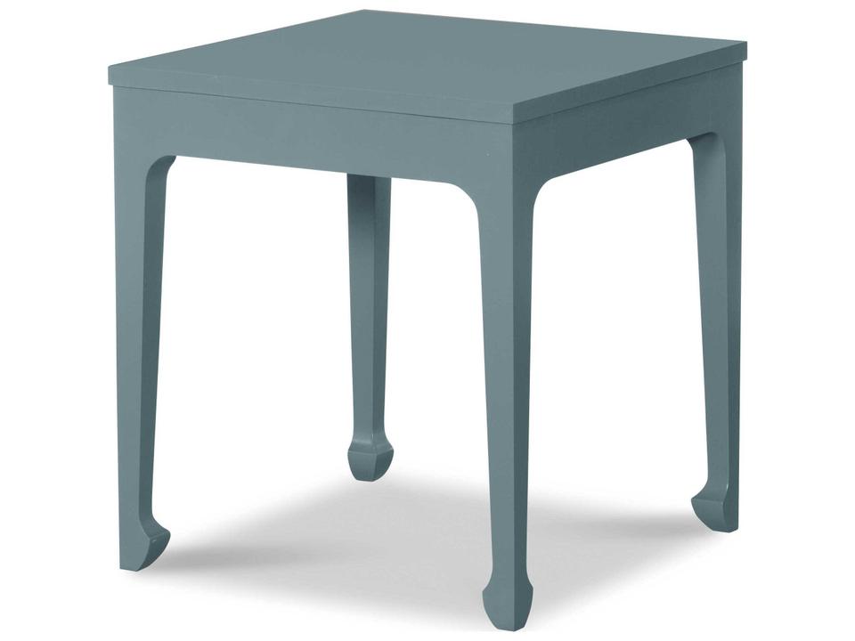 Fenton Square Wood End Table in Oxford White