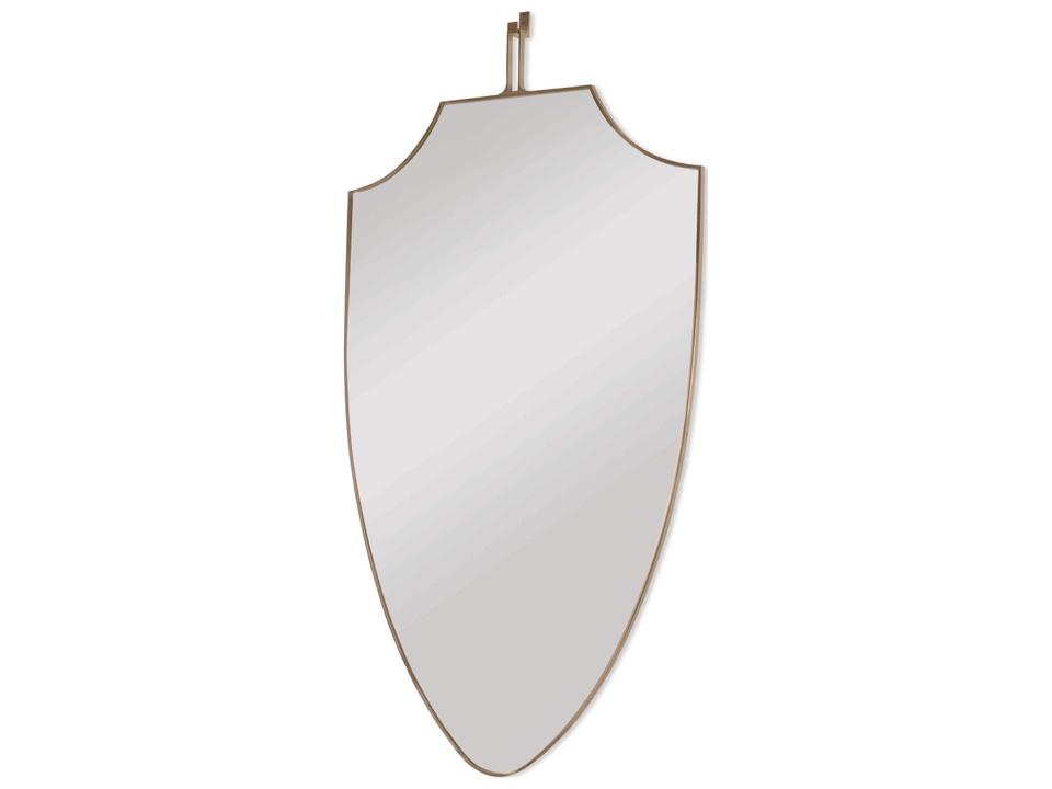 Windsor Smith Shield Mirror with Polished Gold Edging