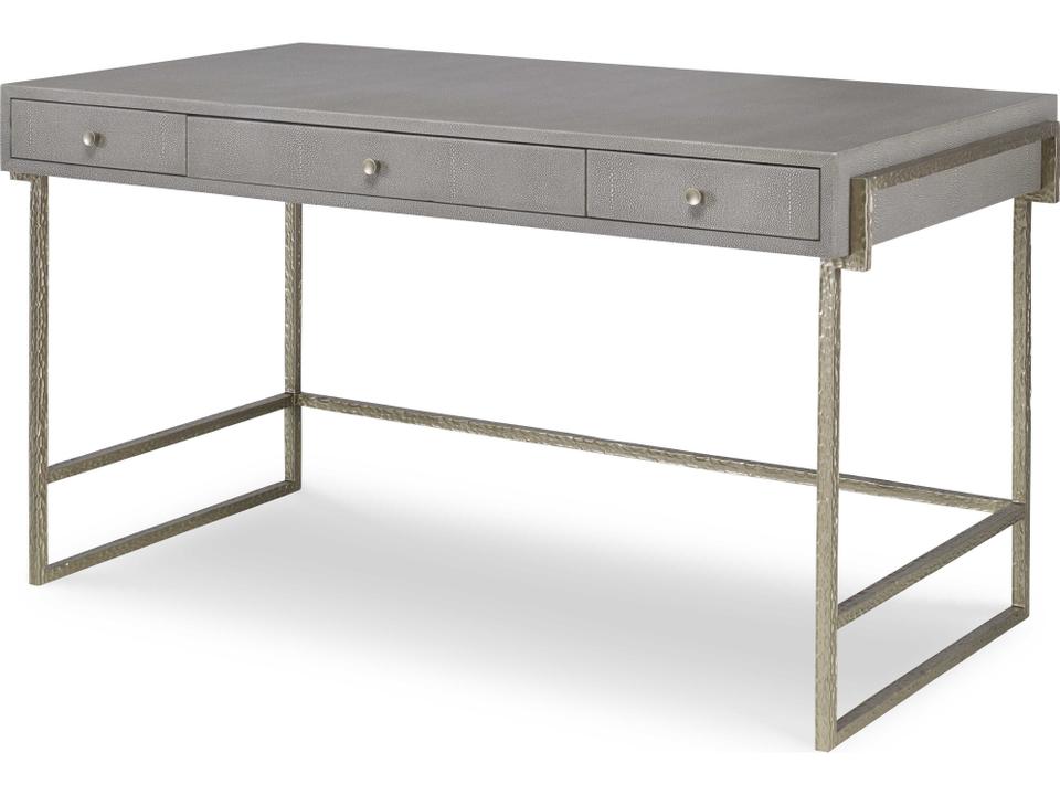 Monarch Laurent Writing Desk with Three Drawers in Light Olive