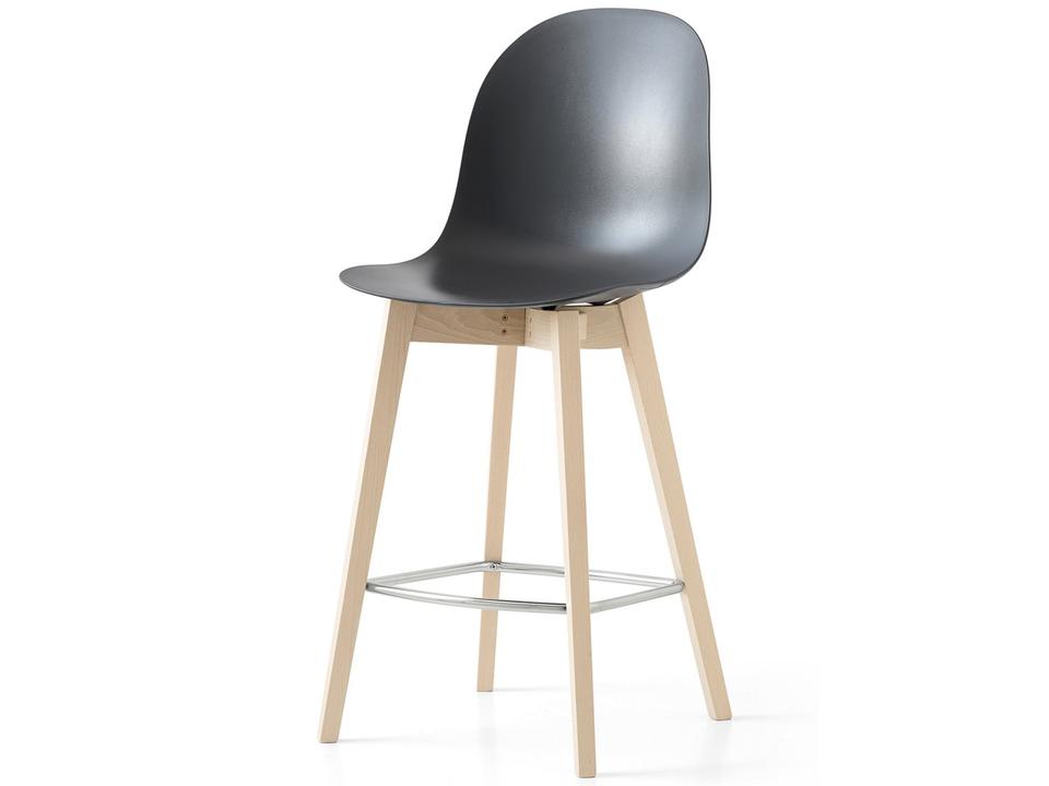 Academy Leather Beech Wood Counter Stool