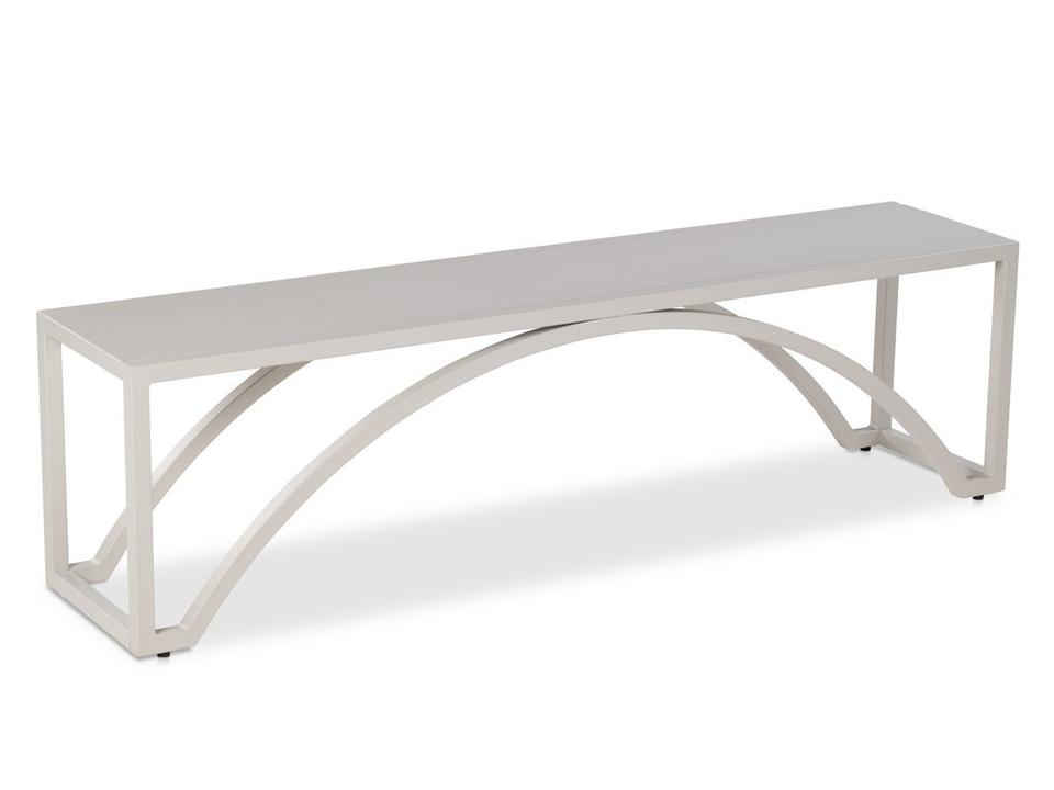 Montauk Metal Bench Grey