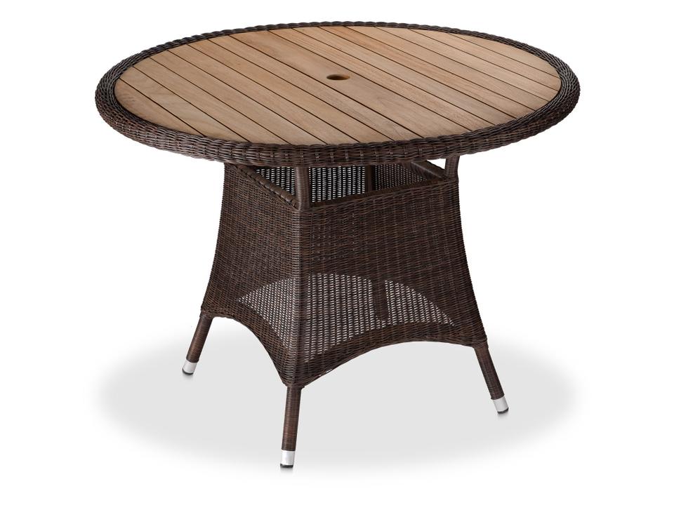 Savannah 40" Round Dining Table Brown