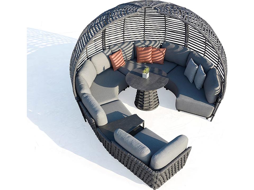 Hug Canopy Sectional Lounge Set