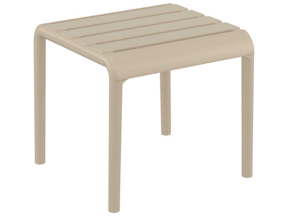 Paris Taupe Polypropylene Square End Table