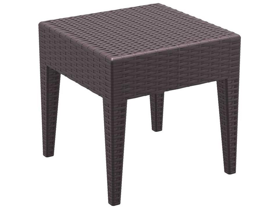 Miami Brown Resin Square End Table