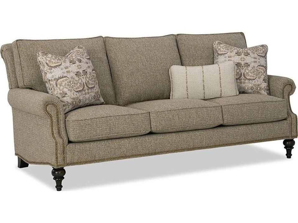 New Traditions 3-Cushion Standard Sofa with Rolled Arms