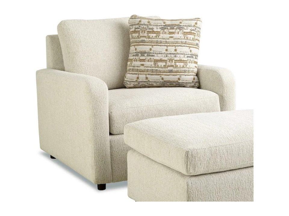 Essentials Chair and a Half with Rolled Arms and Nailhead Trim
