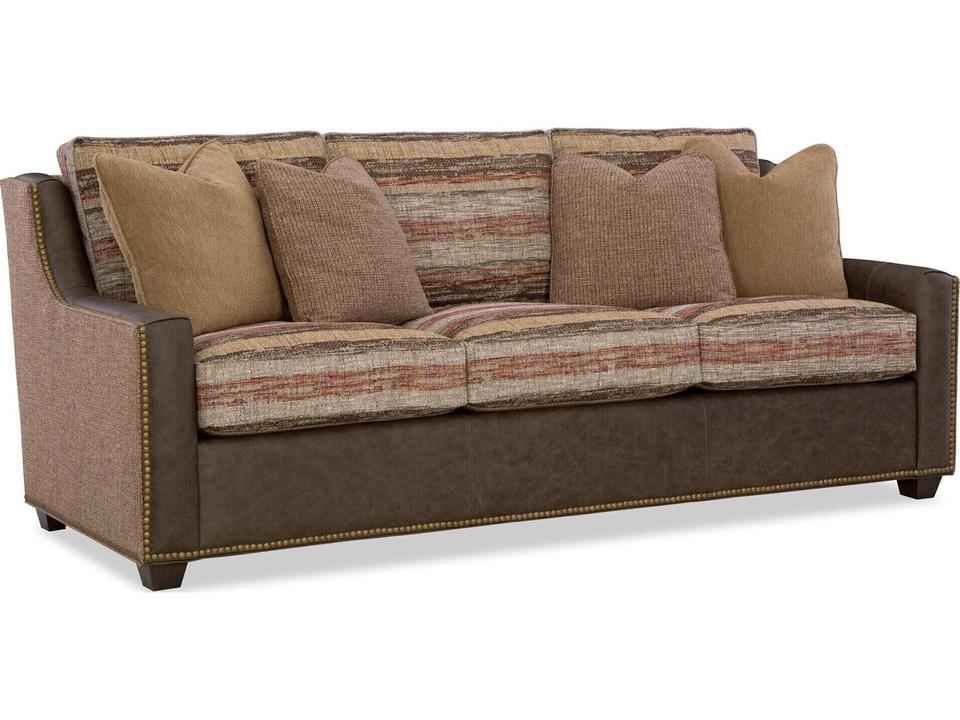 Custom Blends Three Cushion Sofa with Nailhead Trim