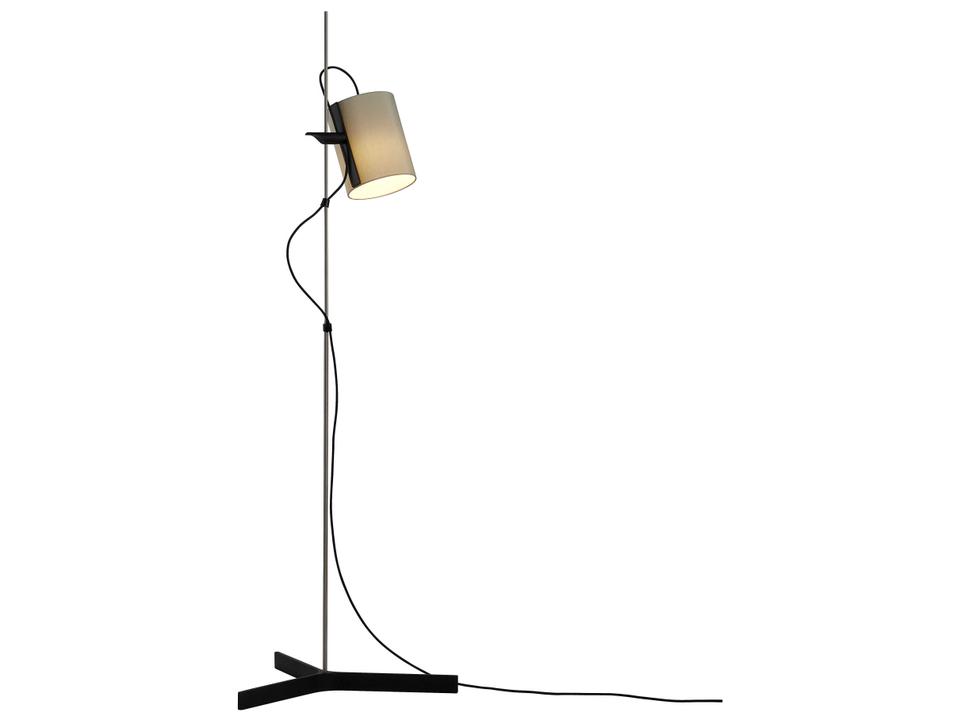Magnetic Foco Adjustable Metal and Wood Floor Lamp by Gabriel Teixidó