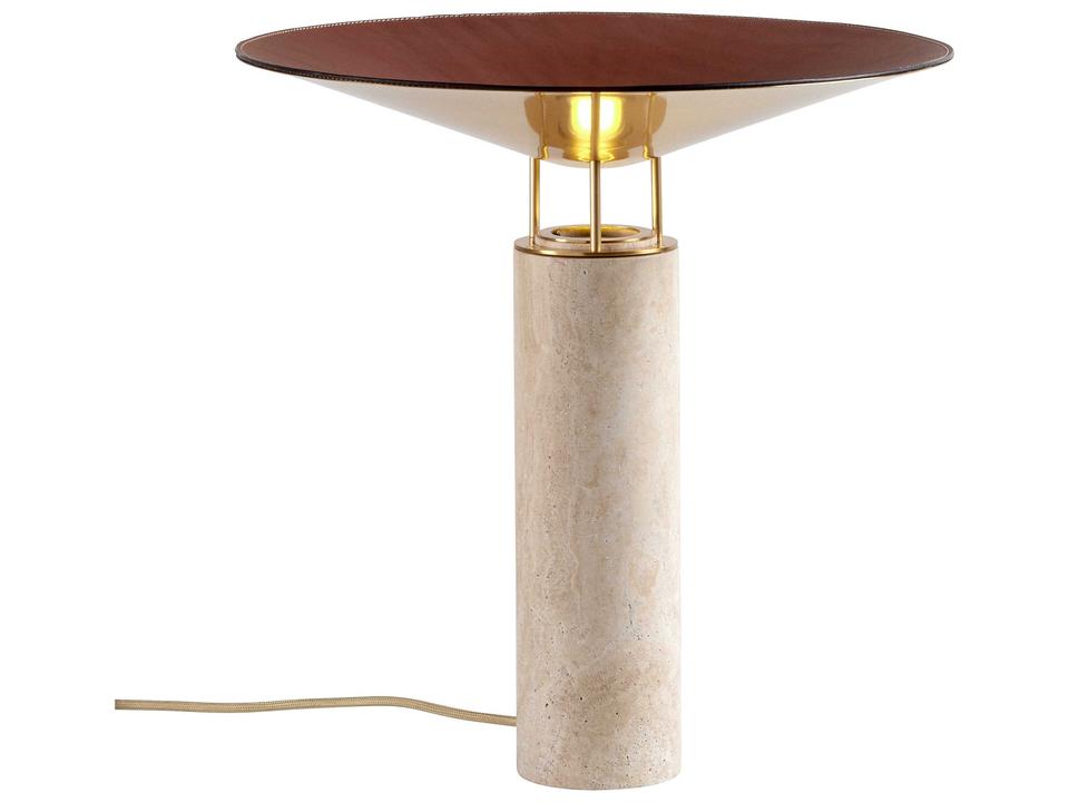 Rebound Travertine Off White Table Lamp