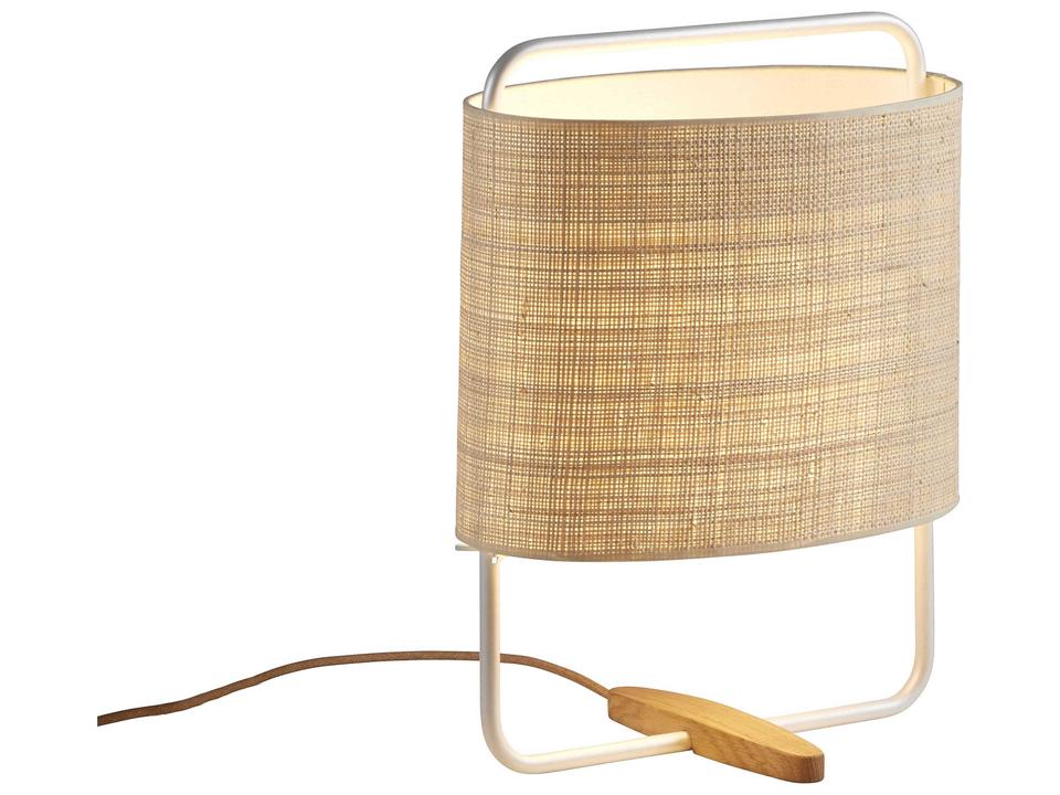 Margot Nacre Natural Fiber Off White Table Lamp