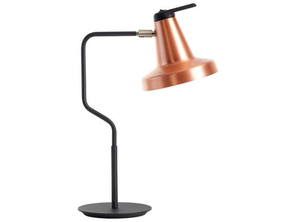 Garcon Metal Desk Lamp in Copper Black Finish
