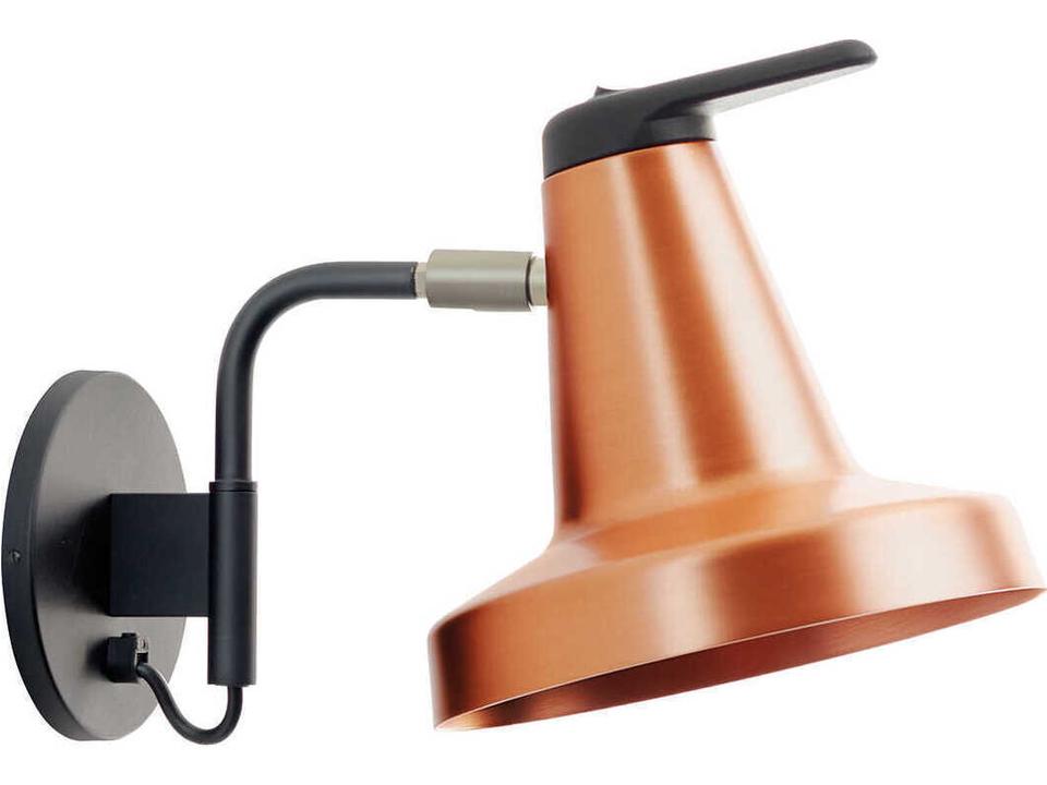 Garcon 1-Light Wall Sconce in Copper Black Metal by Nutcreatives