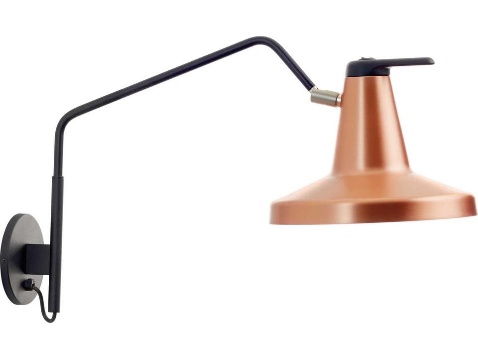 Garcon 1-Light Copper Black Swing Wall Sconce by Nutcreatives