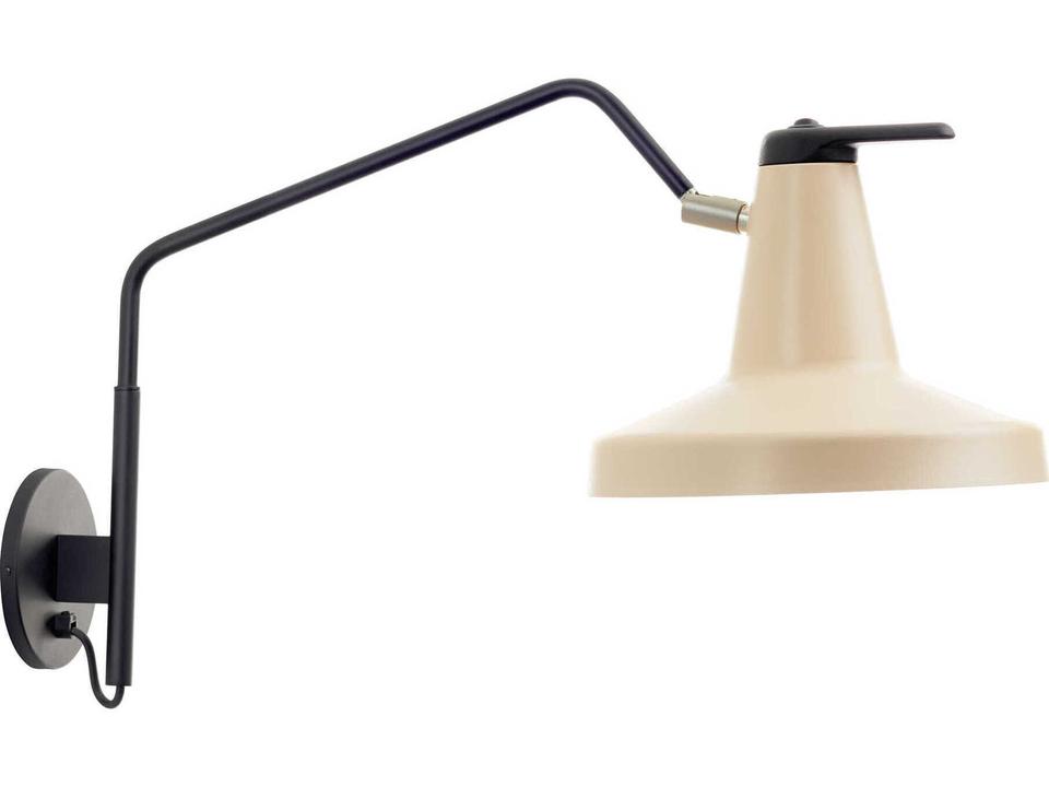 Garcon 1-Light Swing Wall Sconce in Beige White