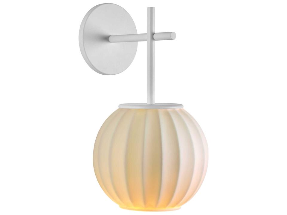 Mei 1-Light Wall Sconce in White Porcelain