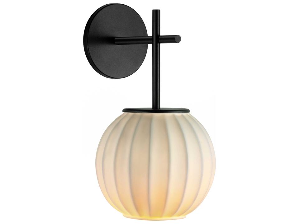 Mei Wall Sconce with Porcelain Diffuser by Nahtrang Disseny