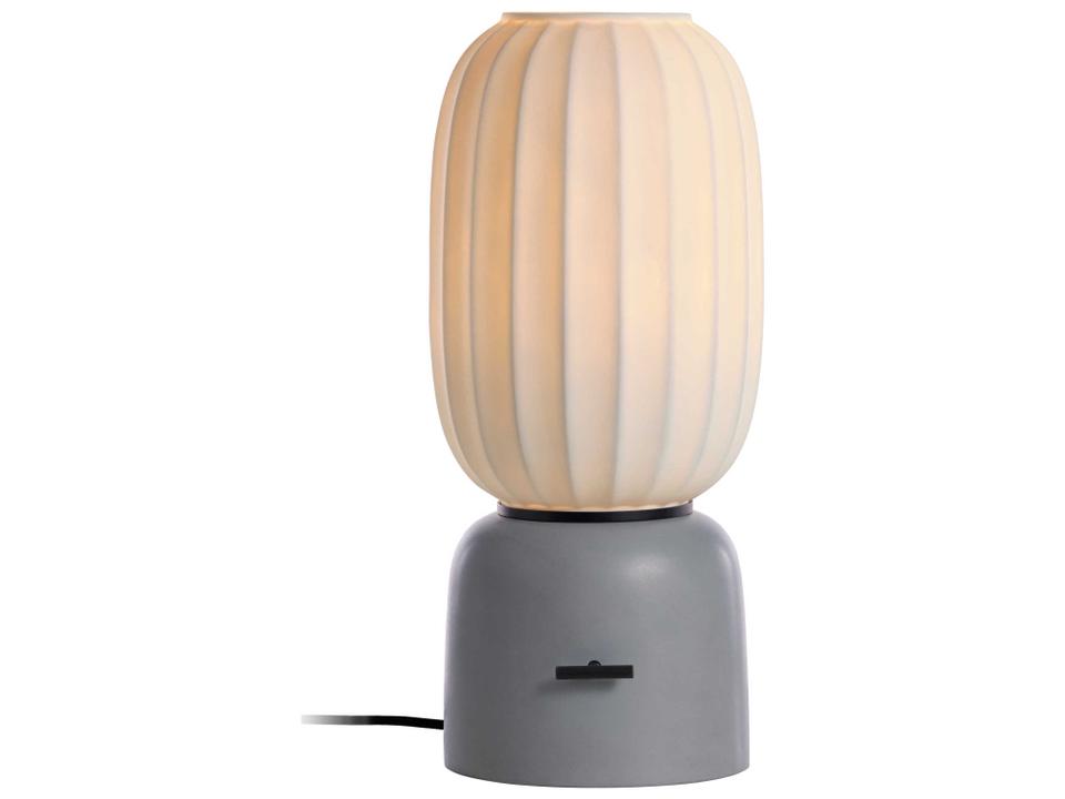 Mei 1-Light Table Lamp in Grey and Black