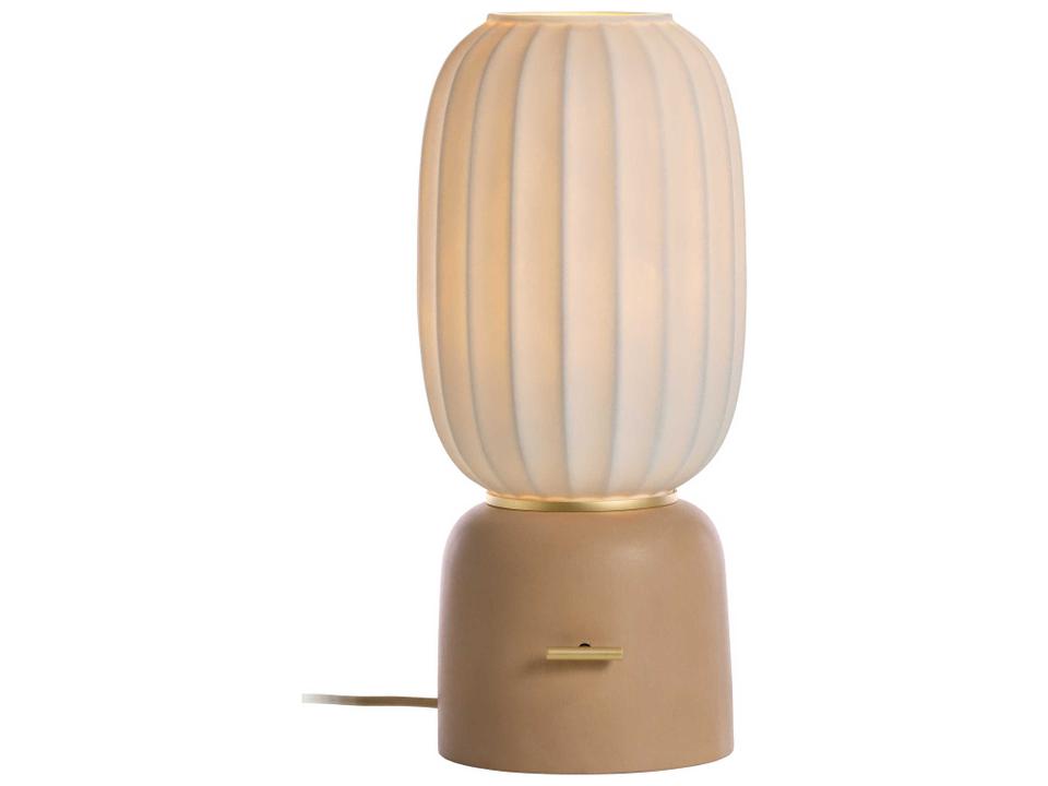 Mei 1-Light Table Lamp in Rose Gold and Brown